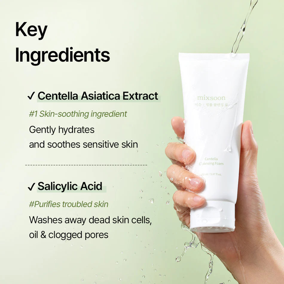 Centella Cleansing Foam - MIXSOON